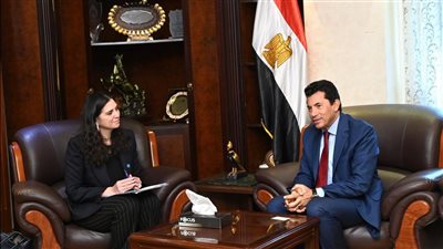 وزير الرياضة يستقبل الممثل الجديد لمنظمة اليونيسف لبحث سبل التعاون