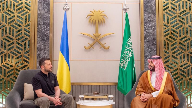 ولي العهد السعودي والرئيس الأوكراني