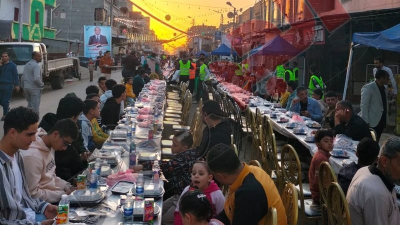 حفل الإفطار بقرية التوفيقية بدمياط اليوم