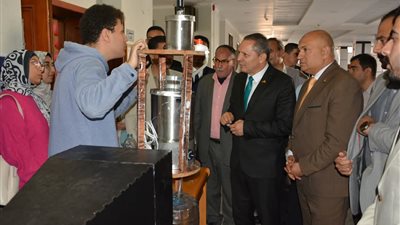 رئيس جامعة دمياط يشهد حفل تنصيب اتحاد طلاب كلية الهندسة