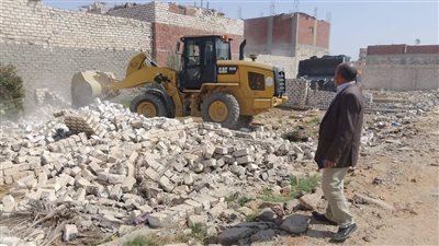 محافظة الاسماعيلية: استمرارتنفيذ إزالة التعديات علي أراضي أملاك الدولة