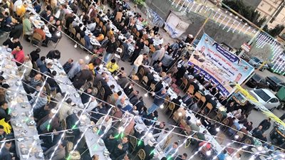 أكبر حفل إفطار لـ6000 صائم بكفر سعد في دمياط