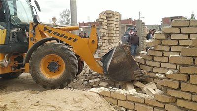 تنفيذ إزالة لـ 22 حالة تعد بمركز ومدينة القصاصين بالإسماعيلية