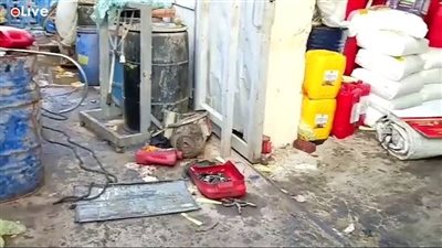 ضبط مصنع لتدوير زيوت السيارات لاستخدامه خامات مجهولة المصدر بالجيزة
