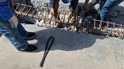 إصلاح فواصل كوبري المنهل في مدينة نصر