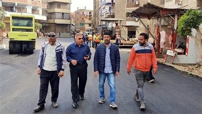  رفع كفاءة شارع ترعة أم هلال بالحرس الوطني بمدينة بنها 