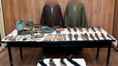 ضبط عنصرين يديران ورشة تصنيع سلاح في بني سويف
