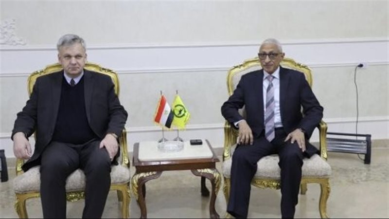 محافظ شمال سيناء والسفير الألماني