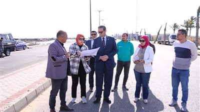 تطورات مشروع رصف طريق شطا في دمياط
