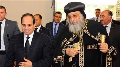 البابا تواضروس الثاني يهنئ الرئيس السيسي بمناسبة عيد الفطر المبارك