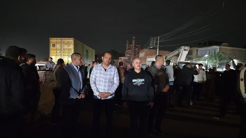 محافظ القليوبية في موقع الحادث