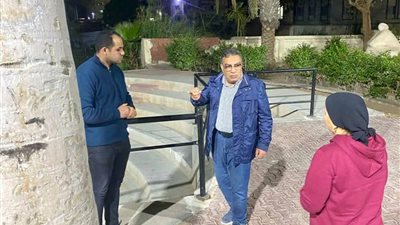 محافظ الدقهلية يوجه بزيادة المساحات الخضراء بالمسرح الروماني وزيادة الإضاءة