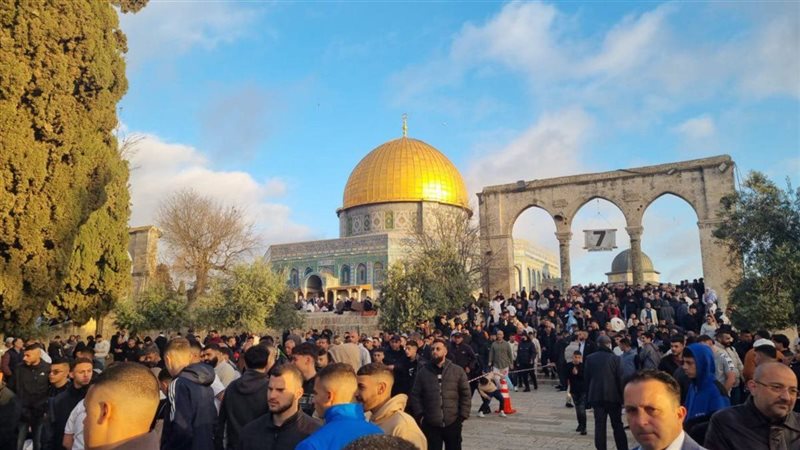 صلاة العيد من المسجد الأقصى
