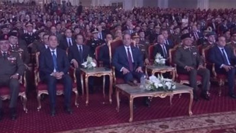 الرئيس السيسي خلال احتفالية عيد الفطر 