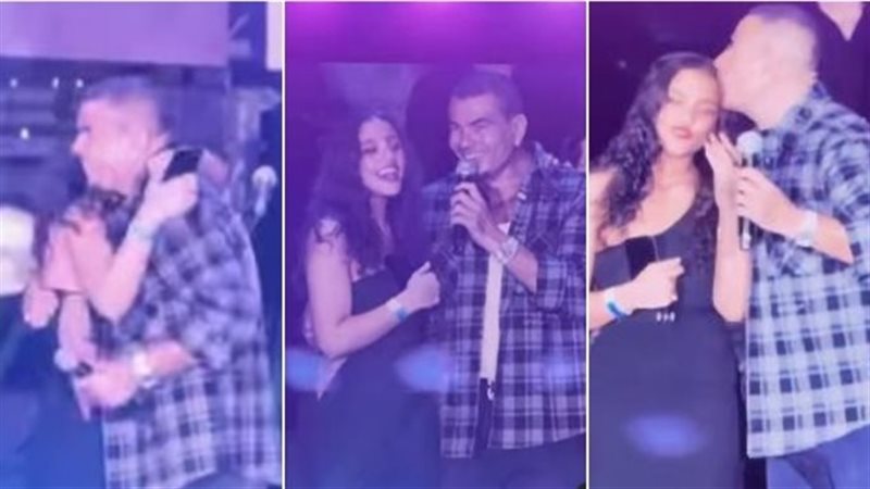 عمرو دياب وابنته جانا