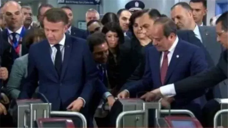 الرئيس السيسي ونظيره الفرنسي 