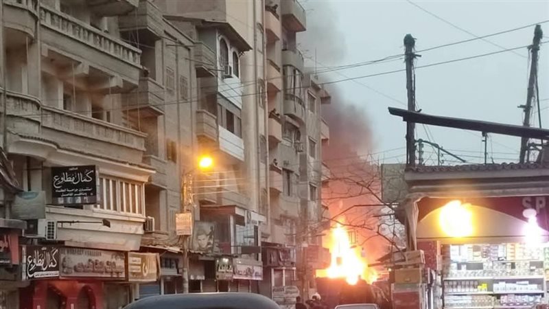 صورة من الحريق