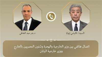 وزير الخارجية يبحث مع نظيره الياباني خطة إعادة إعمار غزة