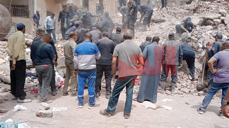 حادث عقار أسيوط