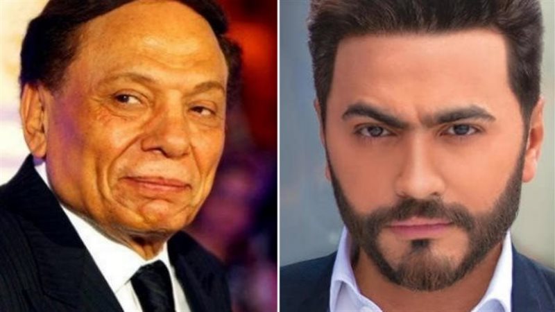 تامر حسني وعادل إمام