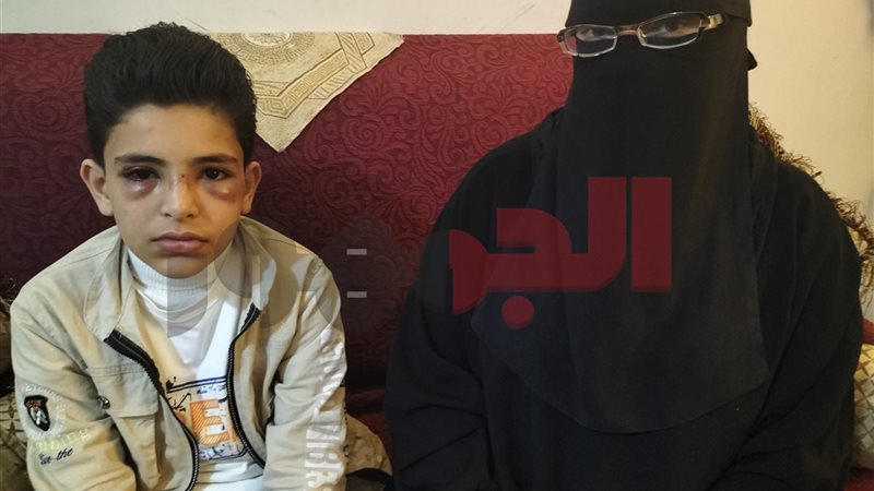 الطفل محمد ووالدته