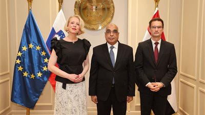 وزير العدل يستقبل رئيس البرلمان السلوفيني وسفير سلوفينيا بالقاهرة 