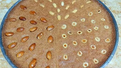 طريقة تحضير البسبوسة بالسميد قليلة السعرات وبشكل صحي 