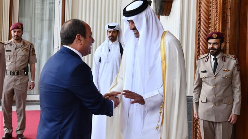 الرئيس السيسي وأمير دولة قطر