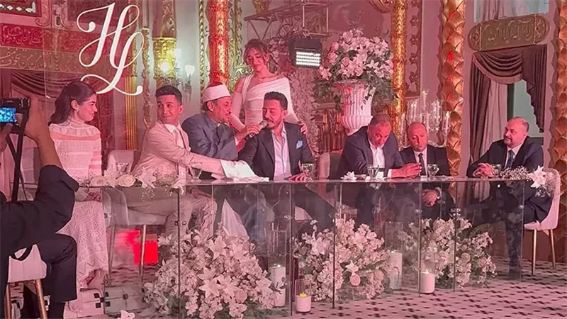 عقد قران هشام جمال وليلى زاهر
