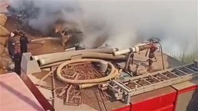 السيطرة على حريق هائل داخل شونة قطن في طنطا دون إصابات