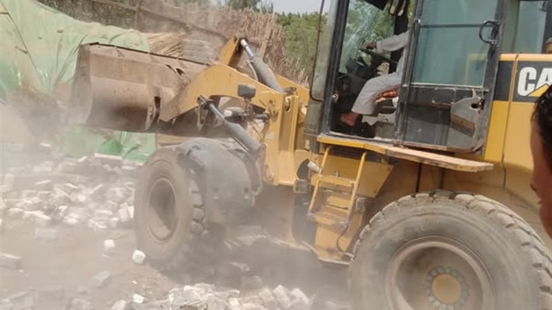 جانب من حملات الإزالة بالمنوفية 