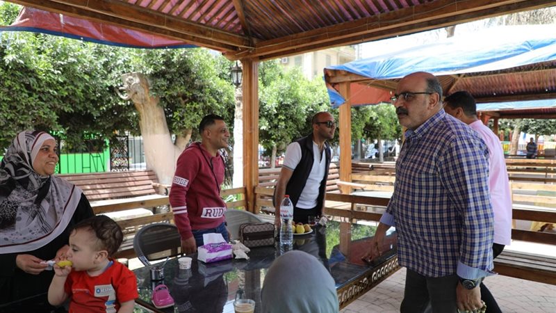 جانب من تفقد الحدائق العامة بالمنوفية 