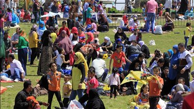 الحدائق والمتنزهات تستقبل المواطنين للاحتفال بشم النسيم