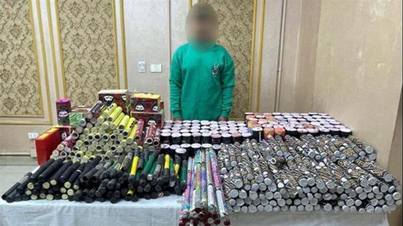 المتهم والمضبوطات 