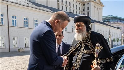 في ضيافة القصر الرئاسي بوارسو.. الرئيس البولندي يستقبل البابا تواضروس الثاني 