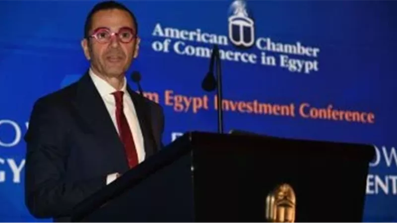 وزير الإستثمار خلال كلمته 