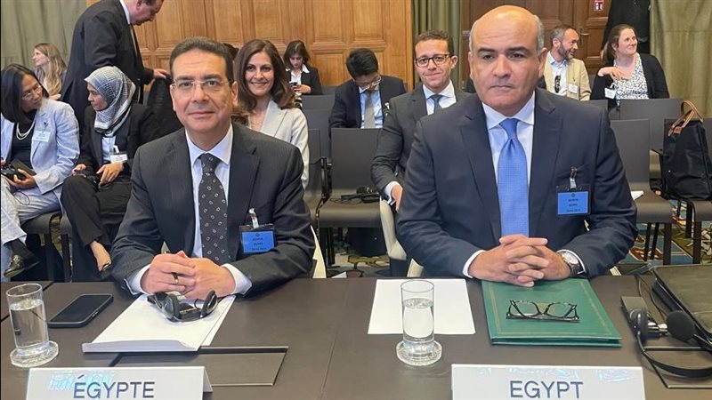 ممثلى مصر أمام محكمة العدل الدولية 