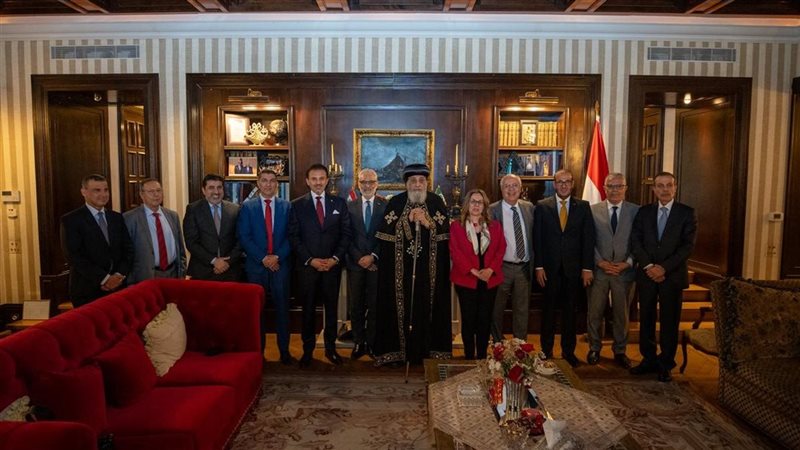 البابا تواضروس الثاني في السفارة المصرية برومانيا 