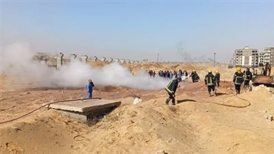 البترول: السيطرة على حريق خط الغاز بمدينة 6 أكتوبر والخدمة منتظمة للعملاء