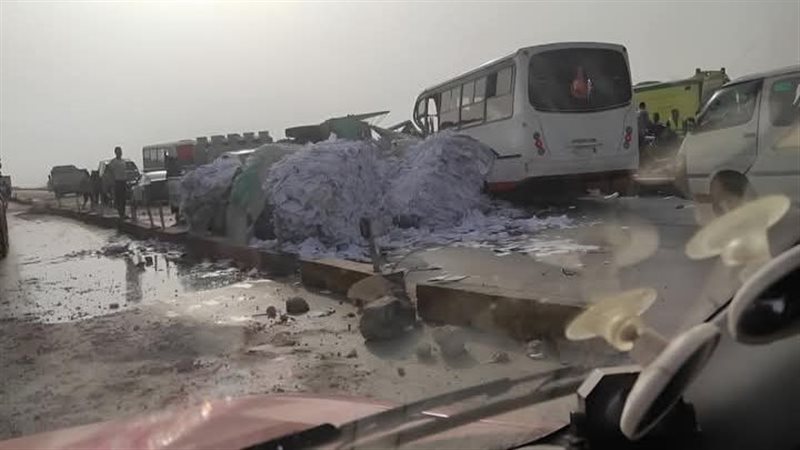 جانب من الحادث 