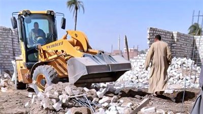 إزالة 152 حالة تعدٍ على أملاك الدولة خلال أسبوع بسوهاج