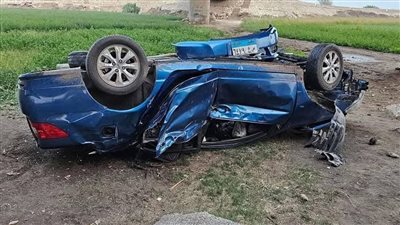إصابة 6 أشخاص إثر انقلاب سيارة من أعلى الطريق الإقليمي بمنطقة الصف