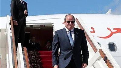 الرئيس السيسي يصل العاصمة العراقية بغداد للمشاركة في القمة العربية