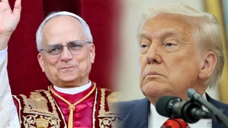 البابا لاون وترامب 