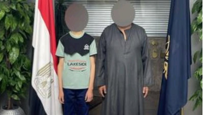 المتهم عقب ضبطه 