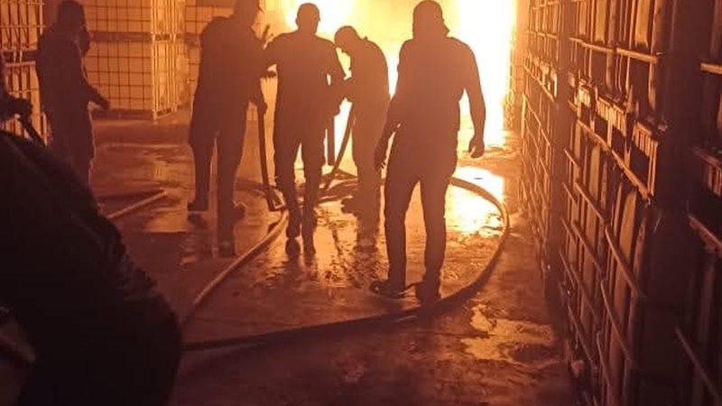 جانب من جهود الإطفاء من قوات الحماية المدنية 