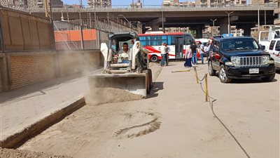 محافظة الجيزة تشن حملات نظافة بمنطقة العروبة بحي الطالبية