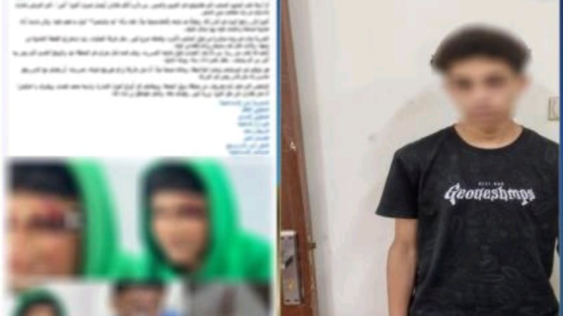 المتهم عقب ضبطه 