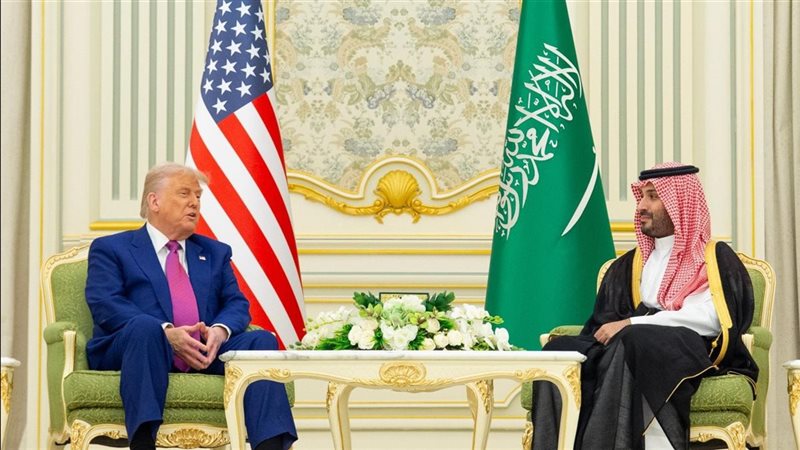 الرئيس ترامب مع ولى العهد السعودي 