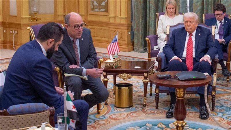 لقاء أحمد الشرع مع الرئيس الأمريكي دونالد ترامب في السعودية